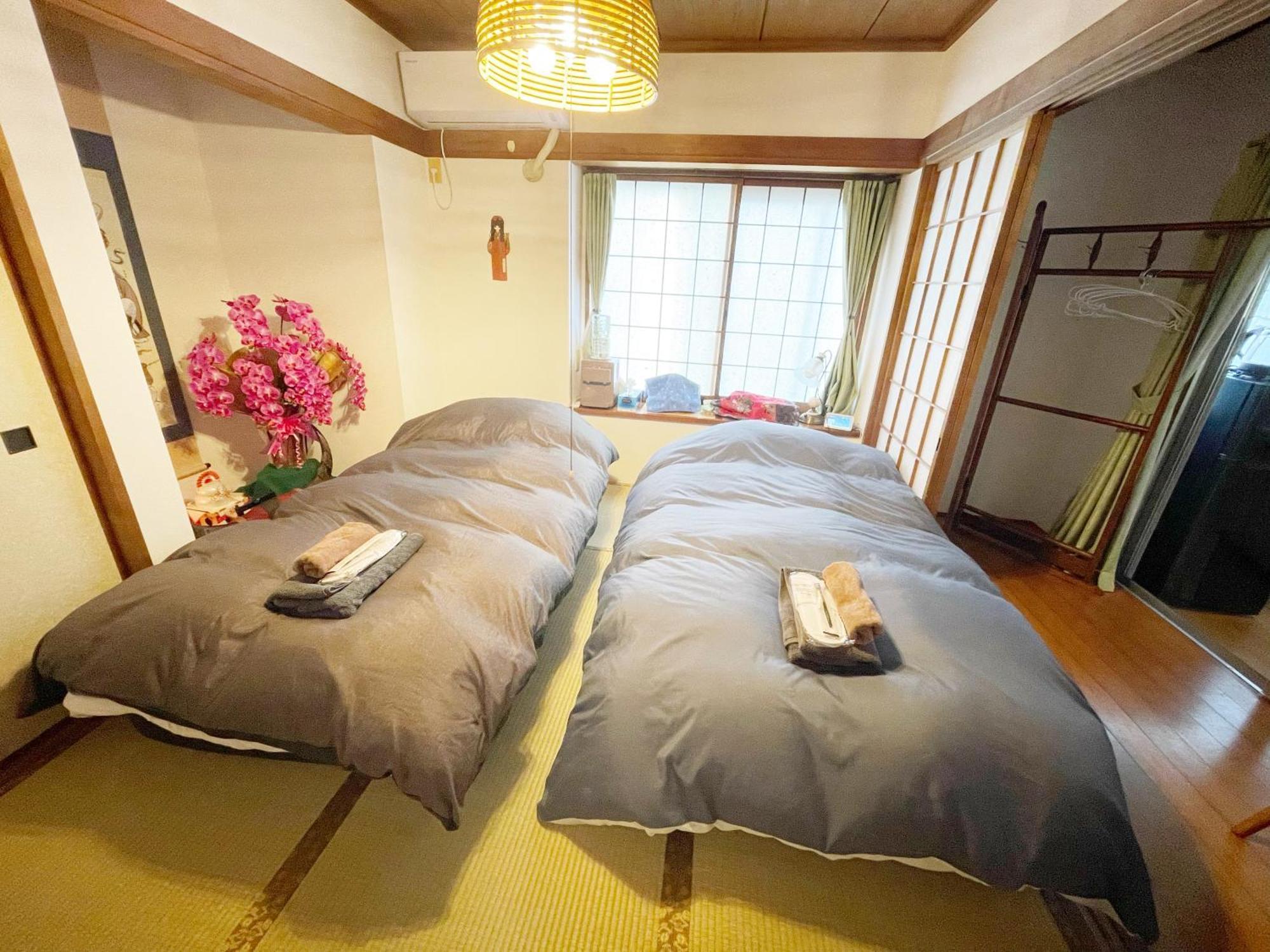 Tatami Room & Living Room Equipped With Multinational Tv And Fire, Bbq Corner In Tokyo Downtown House エクステリア 写真